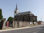 Elvange, Pfarrkirche Sainte Jean Baptiste in der Rue du Emerange (18.06.2022)