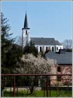 Die Kirche von Kautenbach im Frhling.