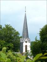 Der Kirchturm von Eschweiler/Wiltz aufgenommen am 14.06.08.