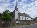 Sonlez, Pfarrkirche Saint-Nicolas in der Rue Jean-Baptist Determe (22.06.2022)