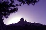 Die Stadt Mdina bei Sonnenuntergang.