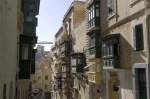 Huser in der Altstadt von Valletta - Malta.