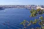 Aussicht von Great Siege Road in Valletta - Malta.