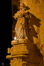 Eine der vielen Heiligenfiguren in Valletta.