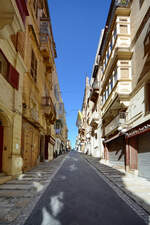Unterwegs in den engen Gassen von Valletta.