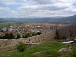 Ohrid, Festung des Zaren Samuil mit Aussicht auf Ost-Ohrid (06.05.2014)