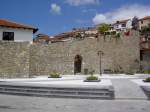 Ohrid, Teil der Stadtmauer vor der Altstadt (09.05.2014)