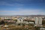 Blick vom sowjetischen Ehrenmal auf das Zentrum von Ulaanbaatar.