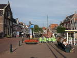 Harlingen, Huser am Grote Bredeplaats am Hafen Plankenpad (26.07.2017)