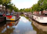 GRONINGEN (Provincie Groningen), 10.07.2004, Blick von der Poelebrug