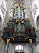 Breda, Orgel in der Liebfrauenkirche, erbaut 1534, 1938 restauriert von der Firma   Flentrop (01.05.2015)
