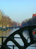 Niederlande, Amsterdam, Zugbrücke, Kloveniersburgval.