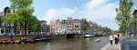 Amsterdam - Panoaufnahme der  Prinsengracht  - 23.07.2013