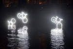 Lichtkunst 15.000 And More am Brouwersgracht in Amsterdam.