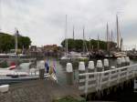 Enkhuizen am 7.9.2014: Zufahrt zum Oude Haven