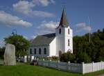 Kirche von Kjerringoy, erbaut 1883 (29.06.2013)