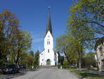 Hamar, neue Domkirche, erbaut bis 1866 durch den Architekten Heinrich Ernst Schirmer,  neoromanischer Stil (22.05.2023)