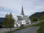 Aurdal, evangelische Kirche, kreuzfrmige Kirche aus dem Jahr 1737 (25.05.2023)