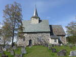 Slidre, evangelische Kirche, Steinkirche aus dem 12.