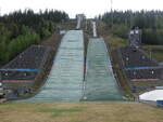 Lillehammer, Skisprungschanzenanlage Lysgrdsbakken, erbaut bis 1992 fr die Olympischen Winterspiele (24.05.2023)