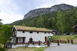 Das Hauptgebude der Soja Jugendherbe im norwegischen Oppland Provinz.