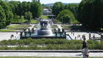 Im Frognerpark, dem berhmtesten Park von Oslo am 04.06.2023.
