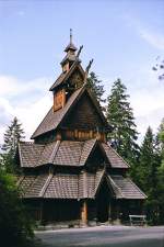 Die Stabkirche Gol ist eine Museumskirche im Norsk Folkemuseum in Oslo.