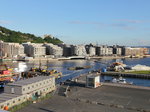 Blick von der Oper in Oslo auf Neubauten der ständig wachsenden Stadt am 04.
