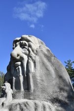 OSLO (Fylke Oslo), 08.09.2016, Troll-Statue am Holmenkollen