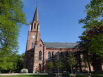 Fredrikstad, evangelische Domkirche, erbaut bis 1880, neugotische Backsteinkirche, Architekt Waldemar F.
