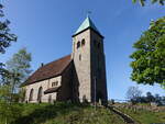 Krageroy, evangelische Kirche, erbaut 1911, Architekt Olaf Nordhagen (21.05.2023)
