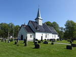 Halden, evangelische Idd Kirche, mittelalterliche Steinkirche, erbaut im 12.