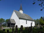 Rokke, evangelische Kirche, erbaut im 12.