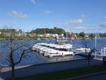 Porsgrunn, Bootsanleger an der Strandpromenaden (28.05.2023)