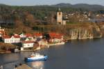 Von der Frierfjordbrua hat man einen schnen Blick auf Brevik.