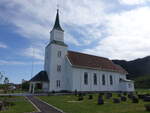 Siljan, evangelische Kirche, erbaut 1838, Kirchturm von 1908 (28.05.2023)