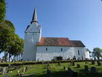 Rade, romanische evangelische Kirche, erbaut 1185, restauriert von 1860 bis 1862 (21.05.2023)