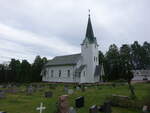 Berger, evangelische Kirche, Holzkirche aus dem Jahr 1895 (29.05.2023)