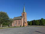 Tuft, evangelische Kirche, erbaut 1880 aus rotem Backstein (30.05.2023)