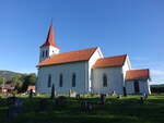 Skollenborg, evangelische Eftelot Kirche, erbaut 1184, Sakristei von 1876 (30.05.2023)
