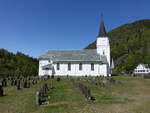 Skjonne, evangelische Kirche, erbaut von 1879 bis 1880 durch Gulbrand Johnsen (30.05.2023)