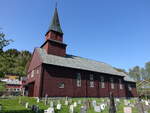 l, evangelische Kirche, erbaut 1880 (30.05.2023)