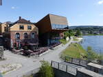 Honefoss, Gebude an der Strandgata Strae (31.05.2023)