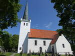 Norderhov, evangelische Kirche, mittelalterliche Steinkirche, Umbau 1881 in eine kreuzfrmige Kirche (31.05.2023)