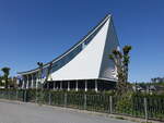 Honefoss, evangelische Kirche in der Kirkegata, erbaut 2017 durch die Architekten Halvorsen & Reine (31.05.2023)