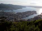 Bergen, Aussicht auf die Altstadt vom Berg Floien (25.06.2013)