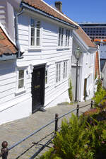 Gasse in der Stavanger Altstadt.