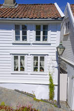 Hausfassade in der Stavanger Altstadt (Gamle Stavanger).
