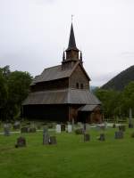 Stabkirche von Kaupanger, erbaut Ende des 12.