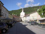 Gmnd, unteres Stadttor am Hauptplatz, erbaut im 14.